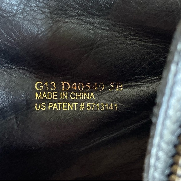 Cole Haan Cassidy Leather Ankle Bootie Black Metallic Bronze Brush Size 5 - Picture 14 of 16